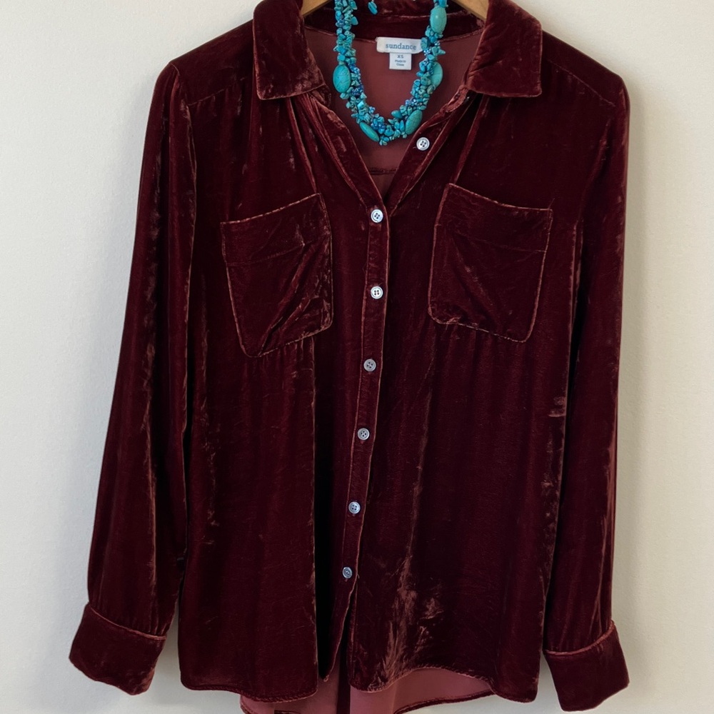 Sundance Rust Velvet Shirt